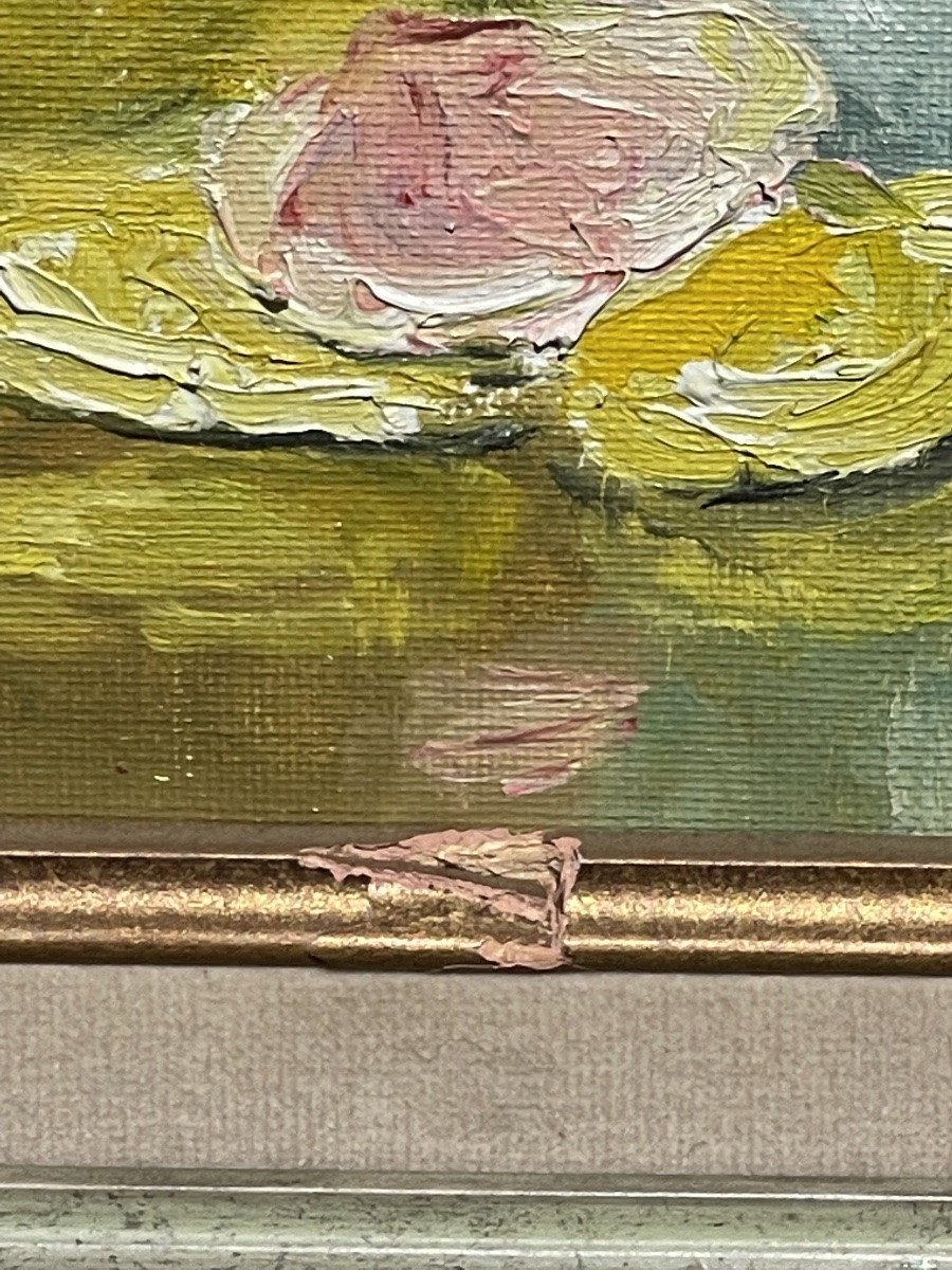 Marie-madeleine De Rasky - Roses In A Blue Vase-photo-2