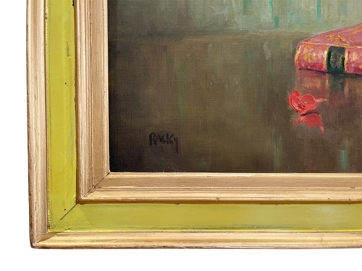 Marie-madeleine De Rasky - Roses And Books-photo-7