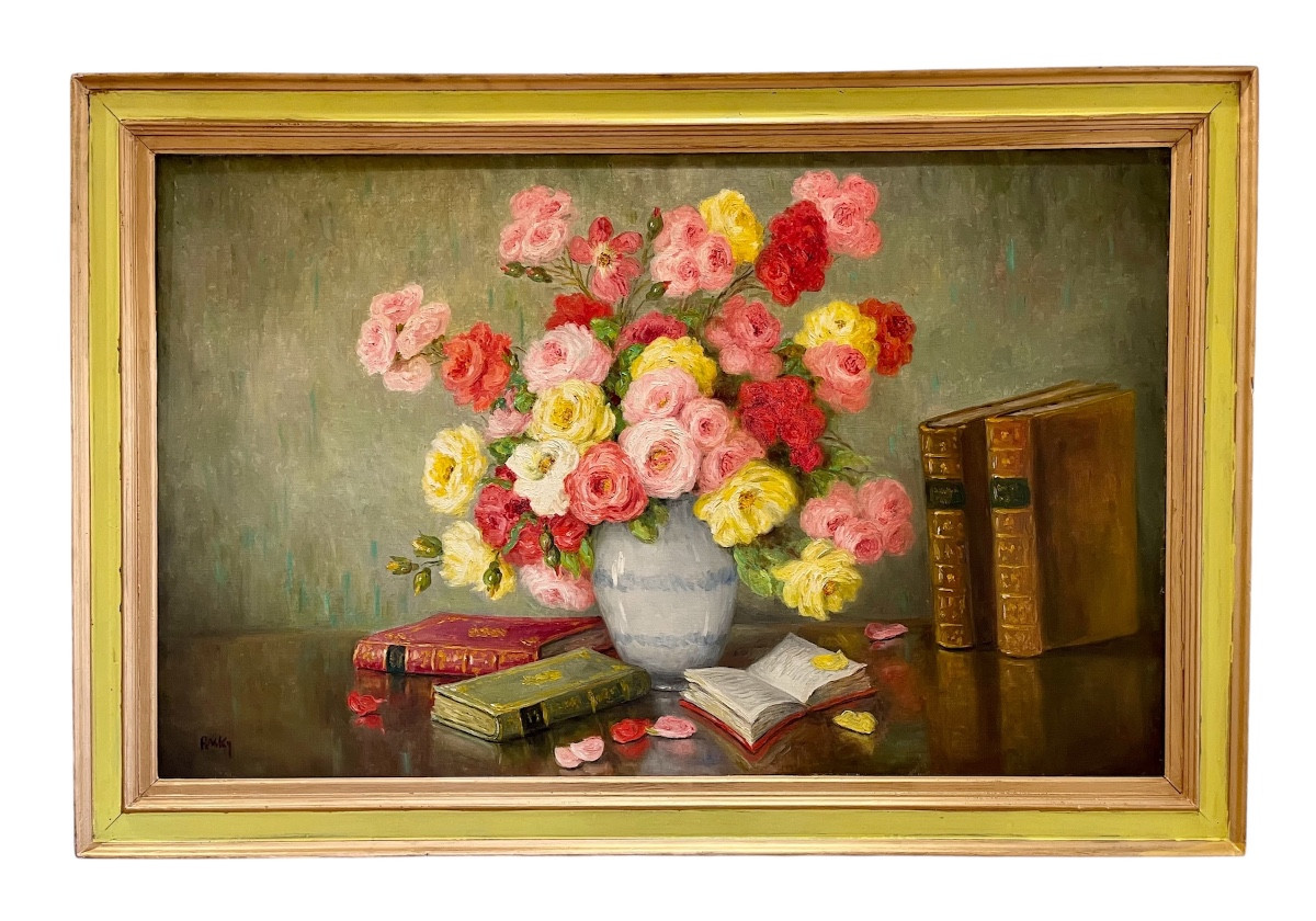 Marie-madeleine De Rasky - Roses And Books