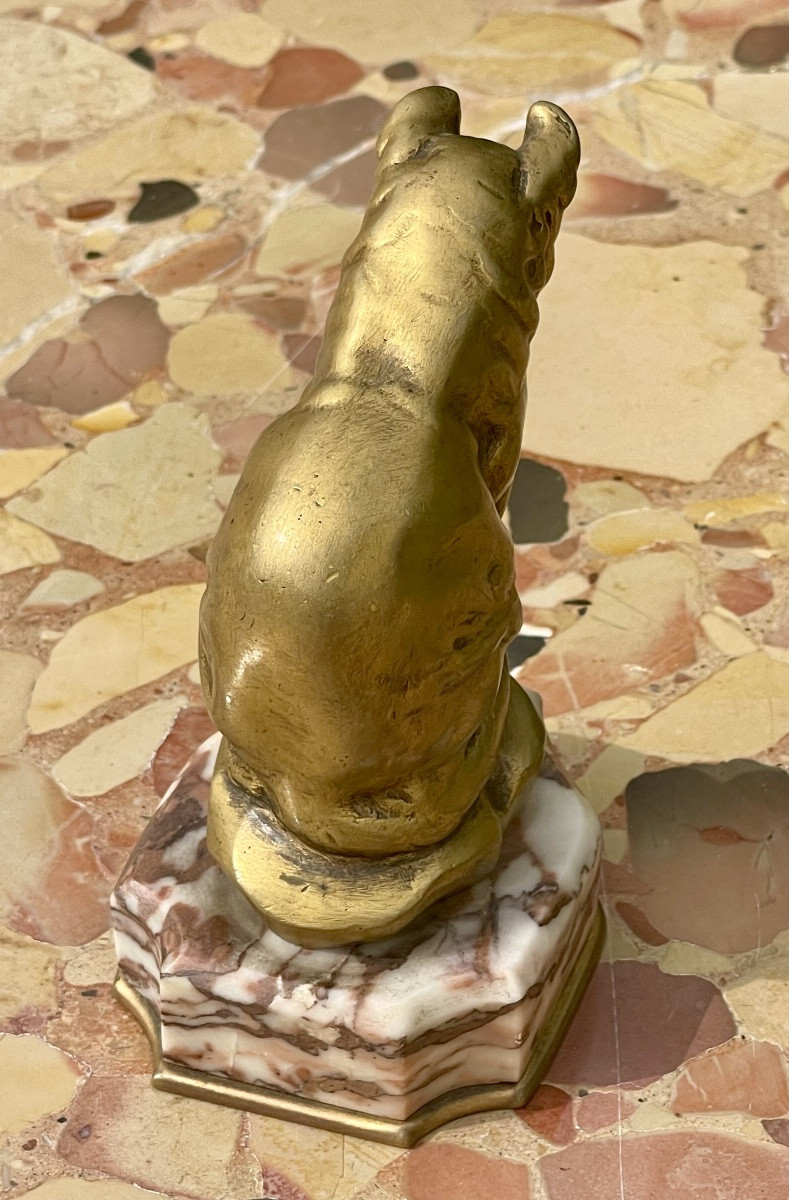 Barye - Bronze, Seated Cat-photo-1