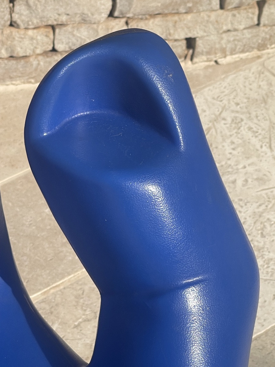 Paire de Chaises Mains Bleues RMIC -photo-1