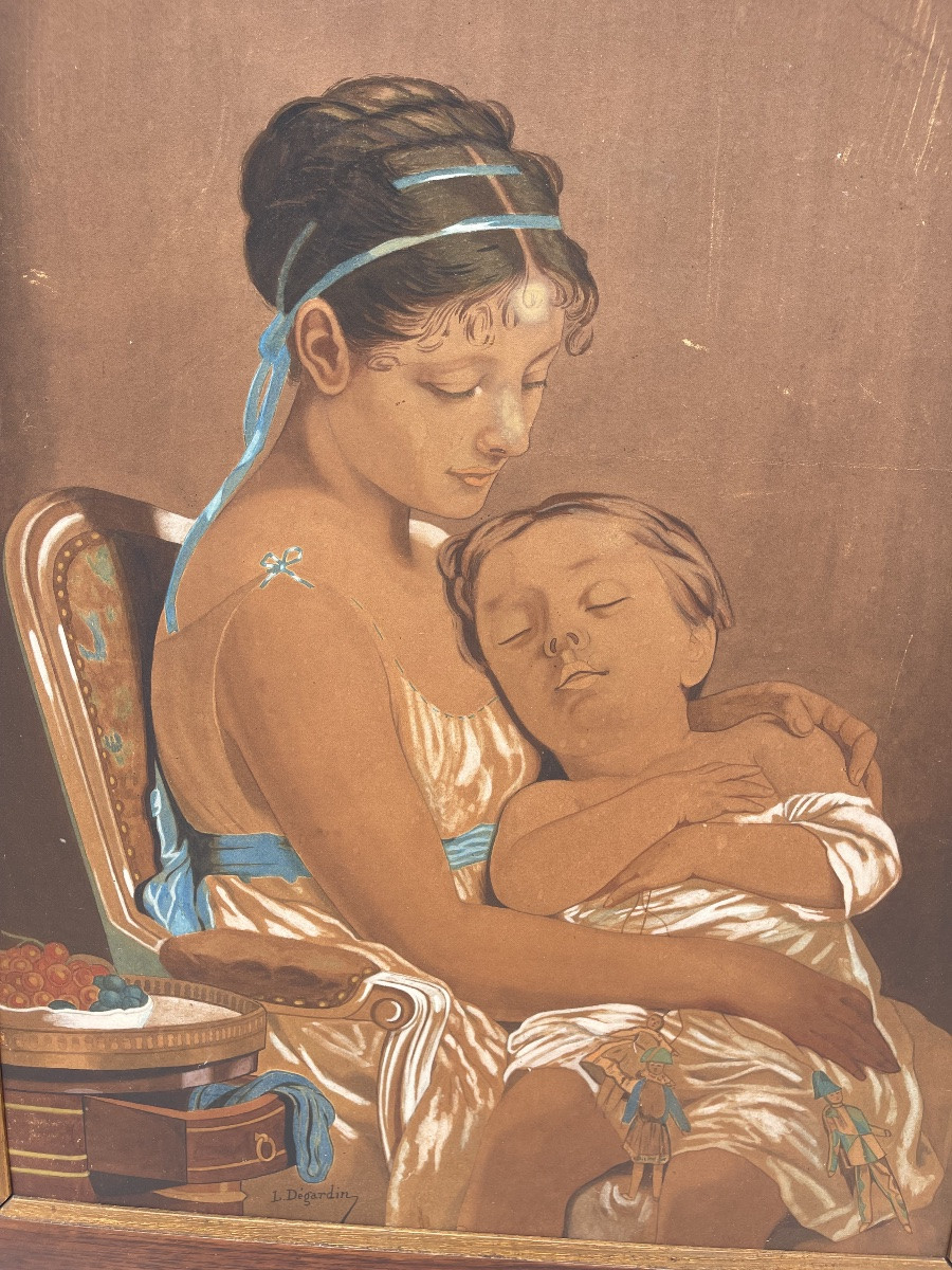 L. Dégardin - The Mother And Child-photo-2