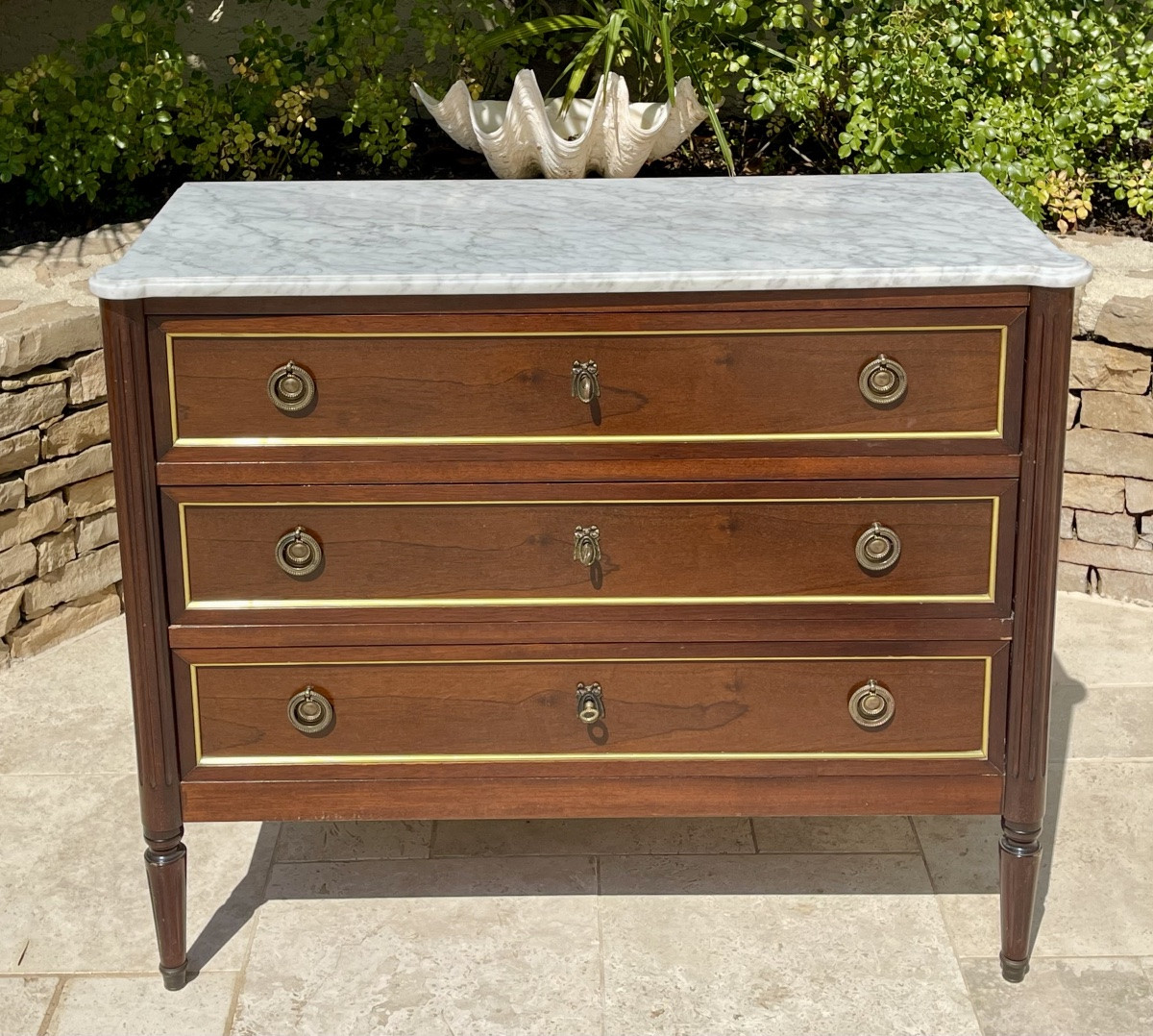 Commode en Acajou Style Louis XVI-photo-2