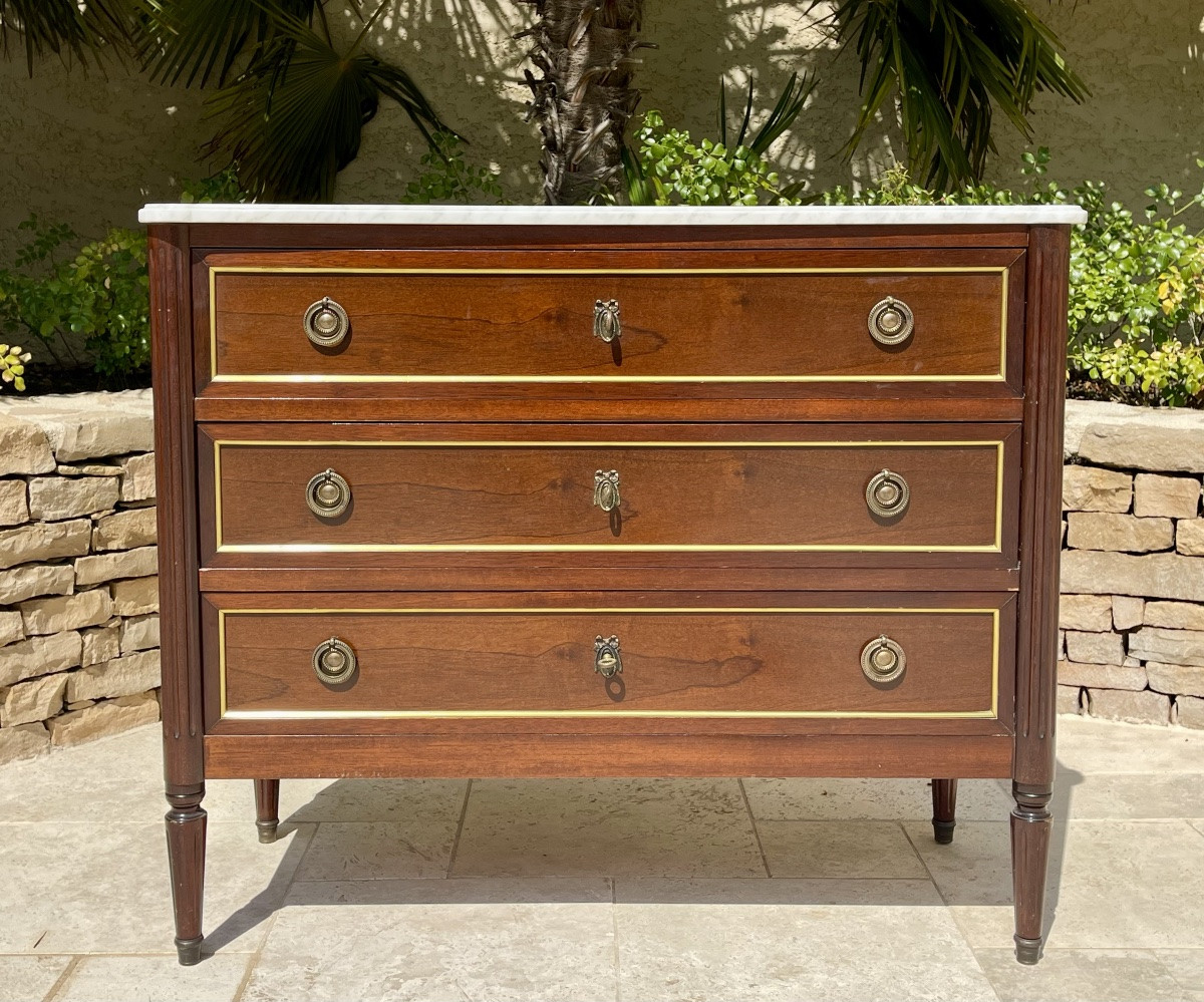 Commode en Acajou Style Louis XVI-photo-3