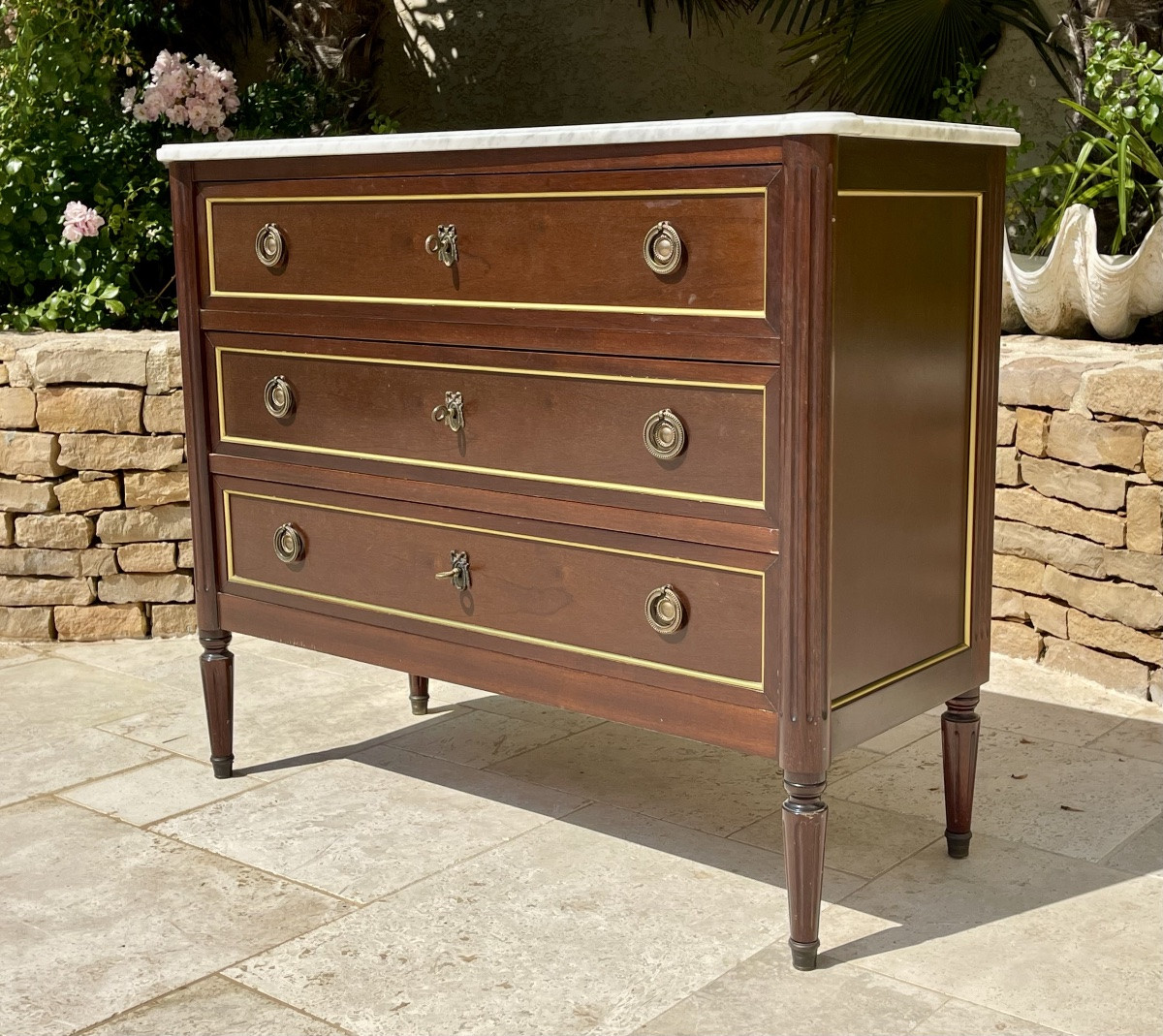 Commode en Acajou Style Louis XVI-photo-4