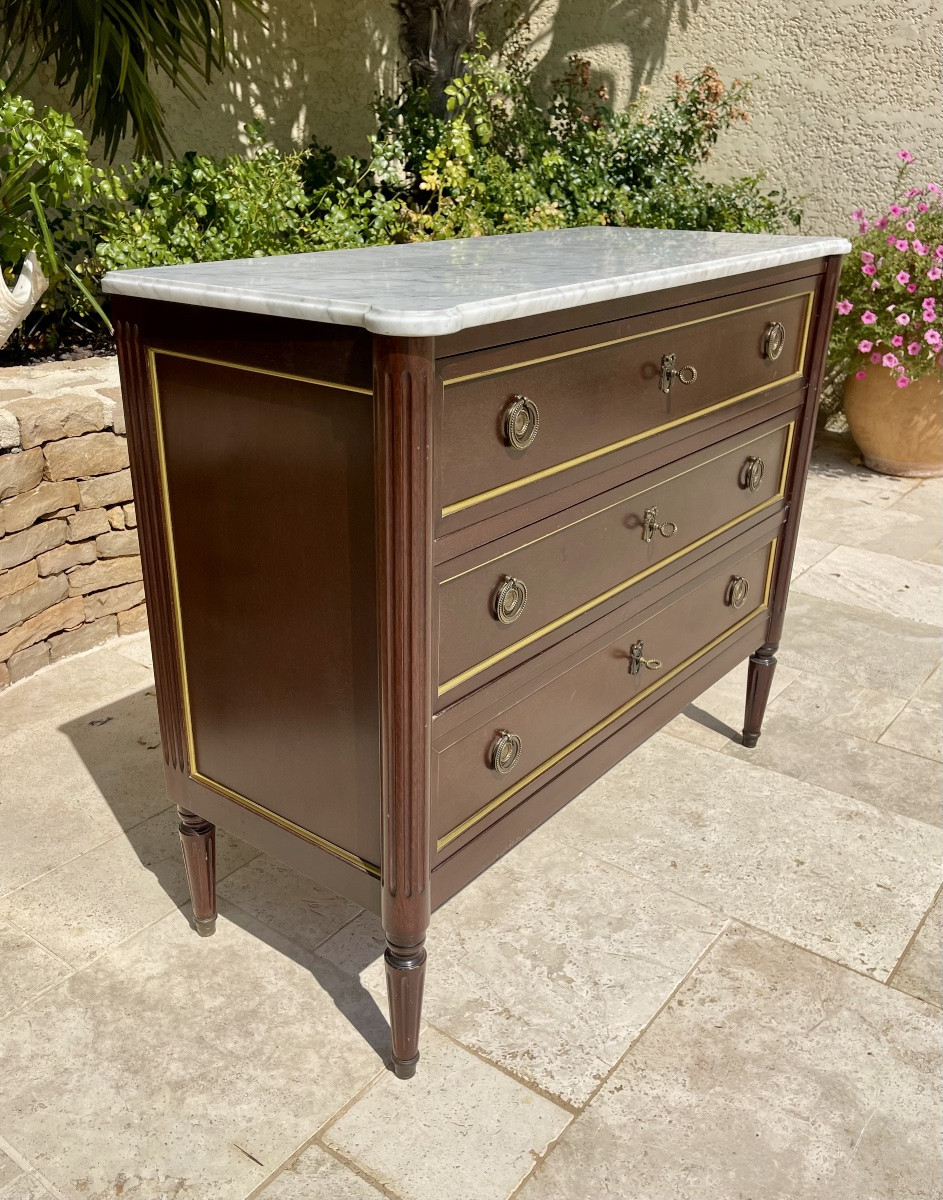 Commode en Acajou Style Louis XVI-photo-7