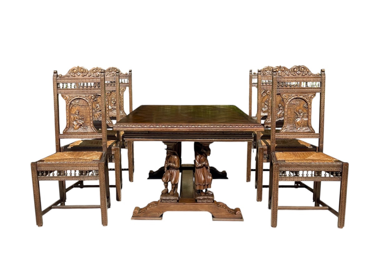 Breton Dining Table And 6 Chairs