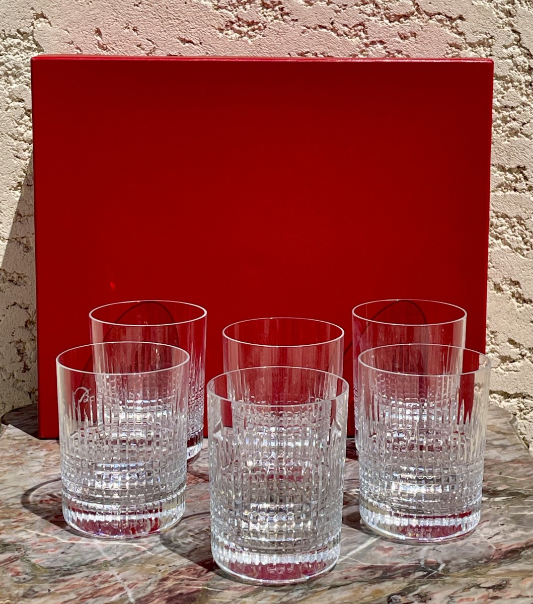 BACCARAT - 6 Gobelets Nancy-photo-2