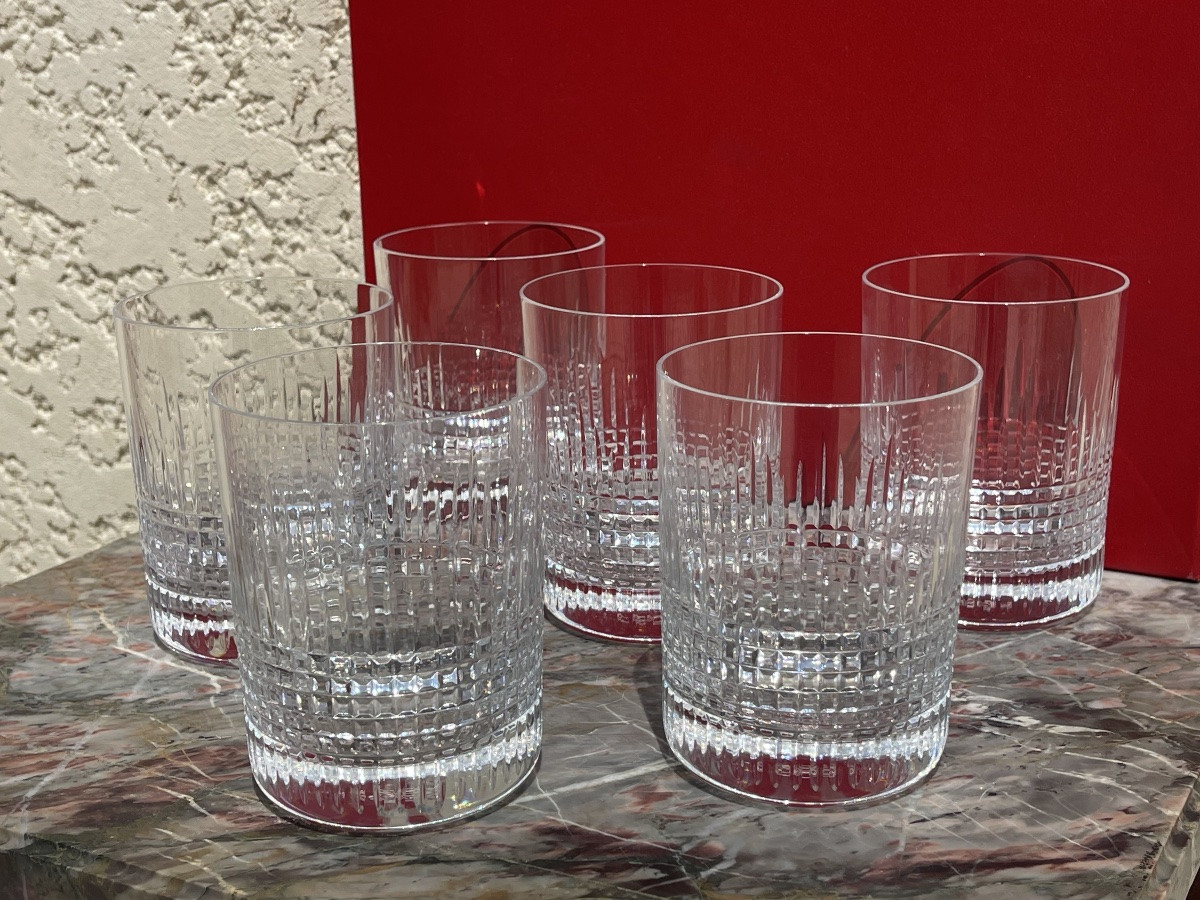 BACCARAT - 6 Gobelets Nancy-photo-3