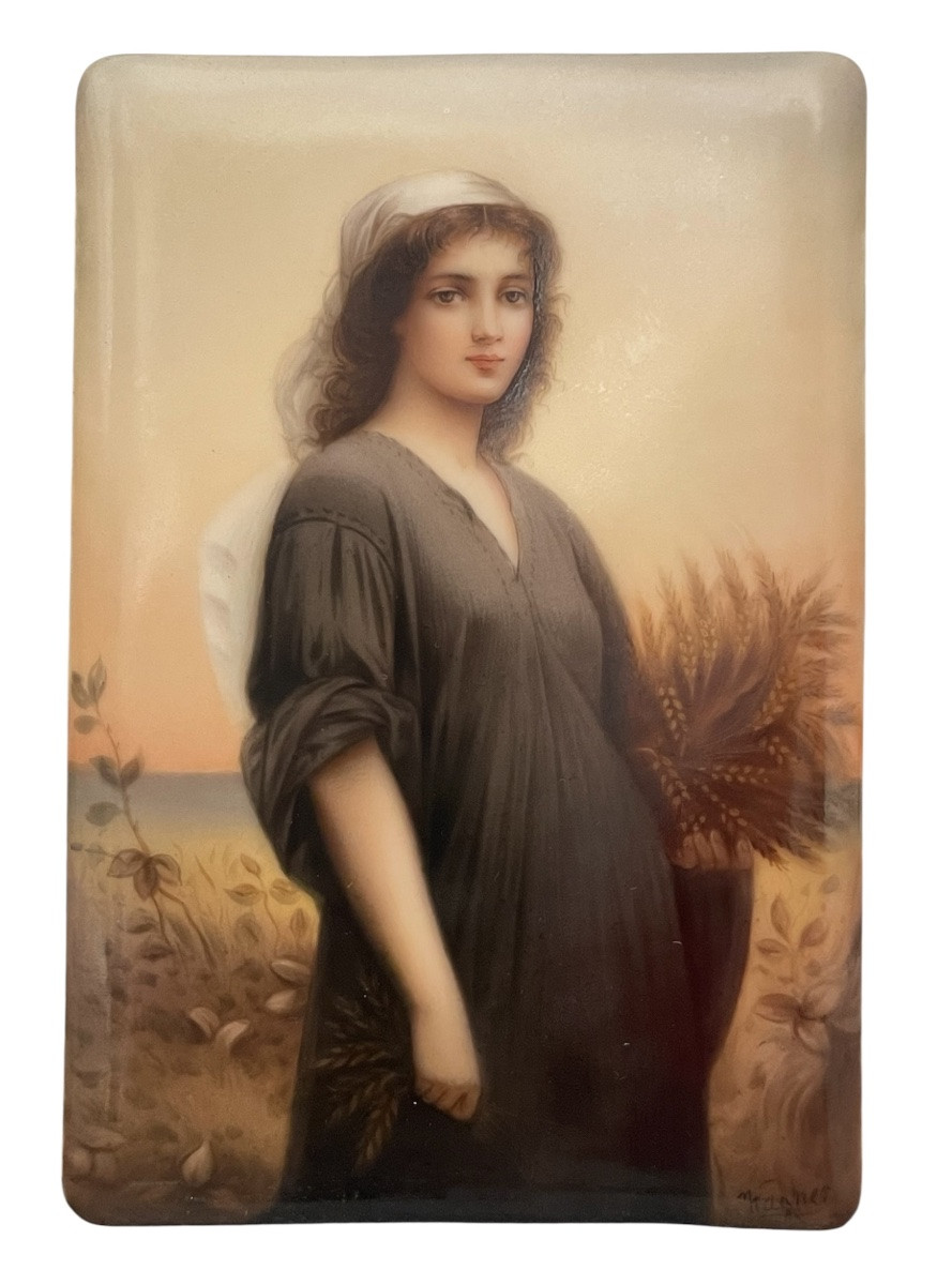 Wagner & Nymphenburg Manufacturing - Porcelain Depicting Ruth -photo-2