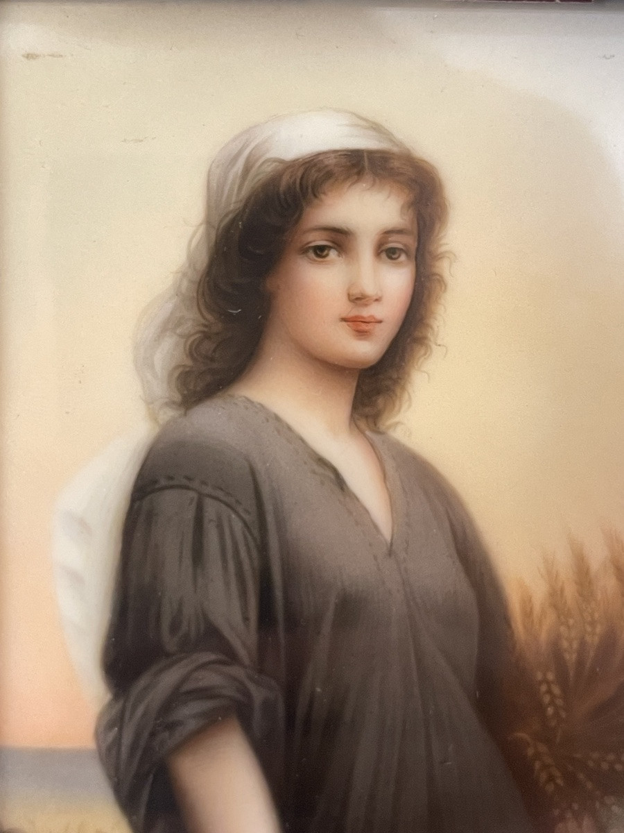 Wagner & Nymphenburg Manufacturing - Porcelain Depicting Ruth -photo-3