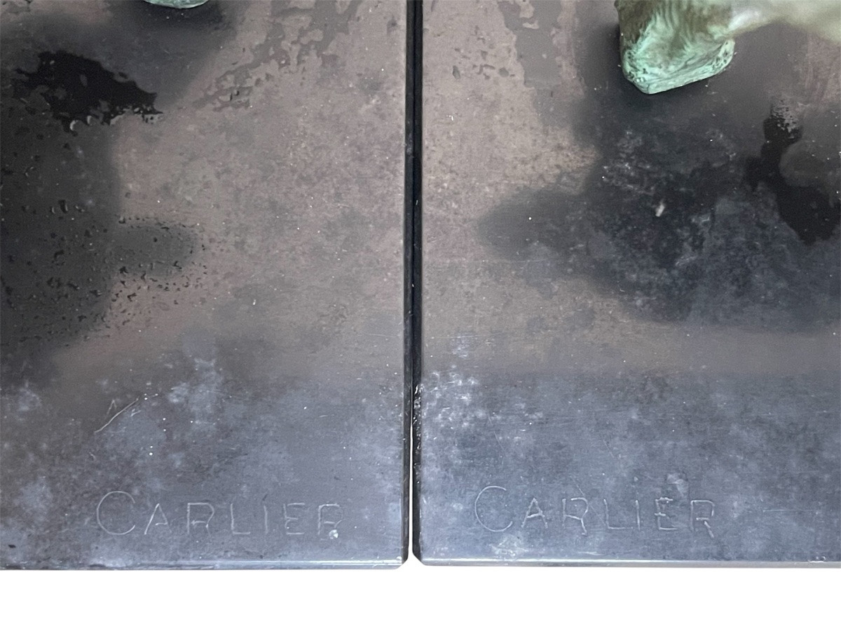 émile Joseph Carlier - Pair Of Bookends -photo-8