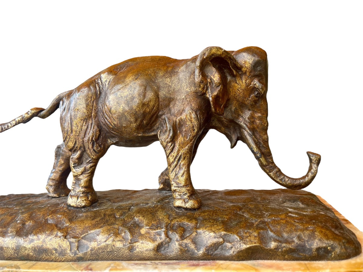 Guido CACCIAPUOTI - Bronze, La Marche des Éléphants -photo-2