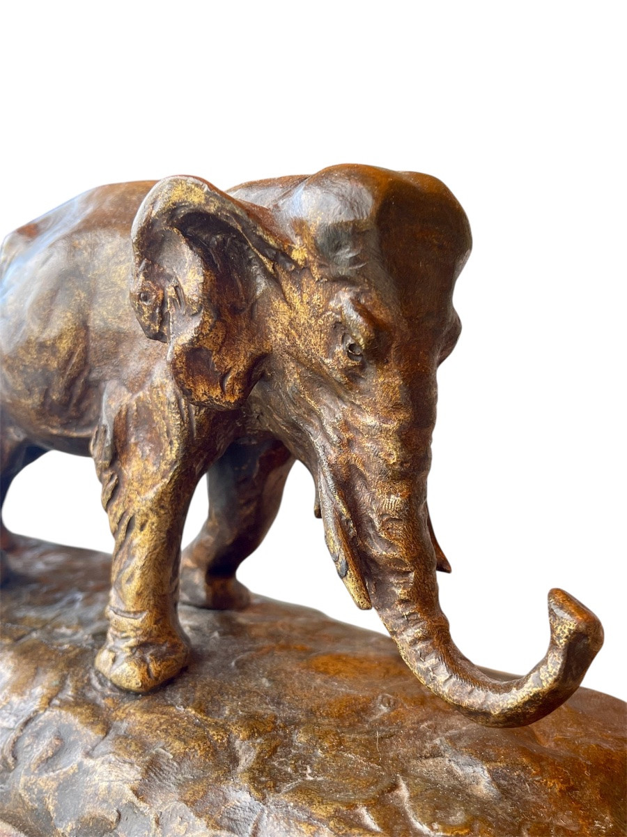 Guido CACCIAPUOTI - Bronze, La Marche des Éléphants -photo-3