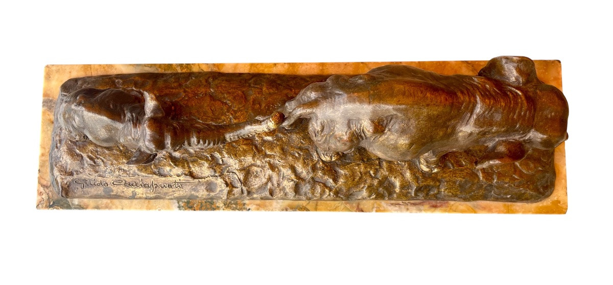 Guido CACCIAPUOTI - Bronze, La Marche des Éléphants -photo-2