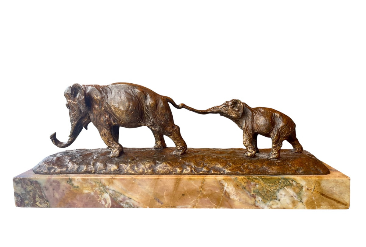 Guido CACCIAPUOTI - Bronze, La Marche des Éléphants -photo-5