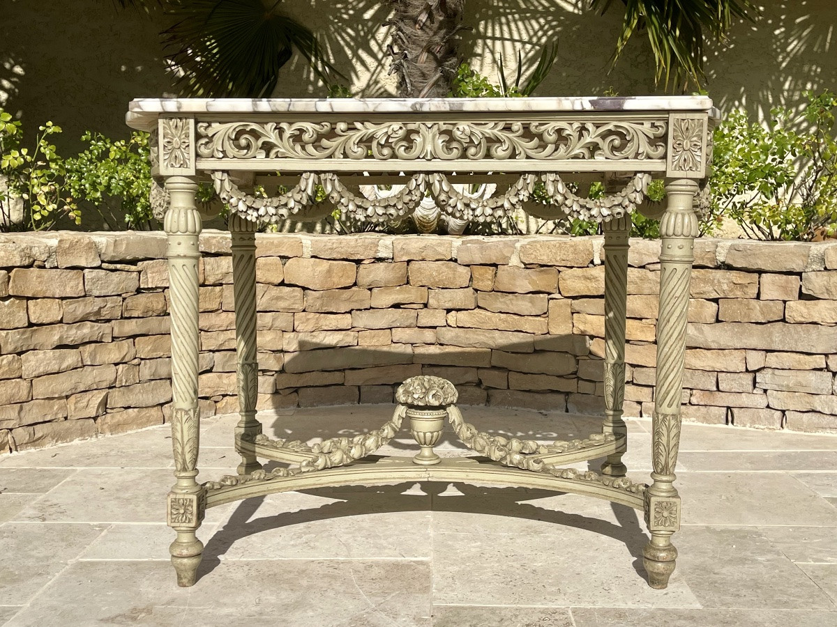Table de Milieu Style Louis XVI-photo-2