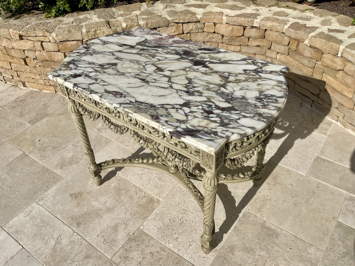 Table de Milieu Style Louis XVI-photo-4