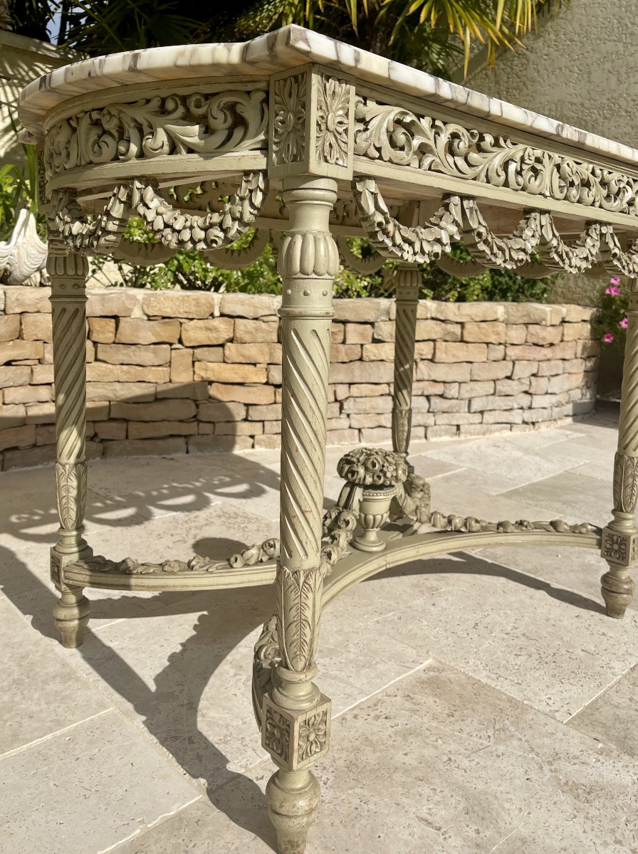 Table de Milieu Style Louis XVI-photo-7