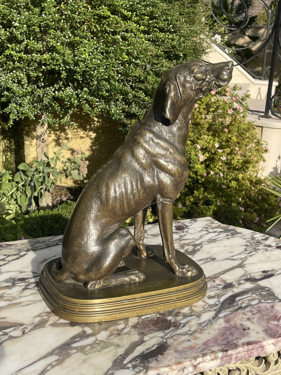 Ferdinand Pautrot - Bronze, Hunting Dog-photo-2