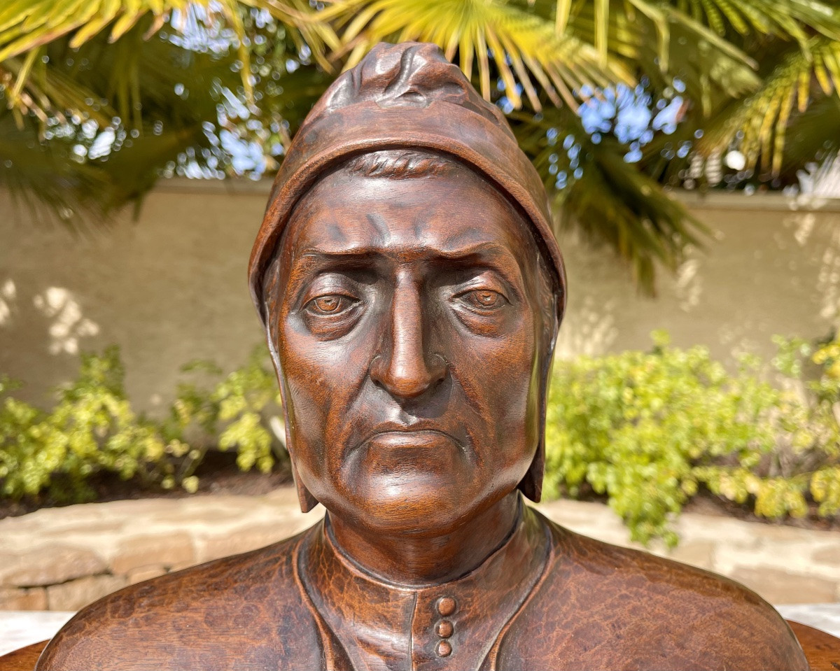 J. CHARTRON - Buste de Dante -photo-2