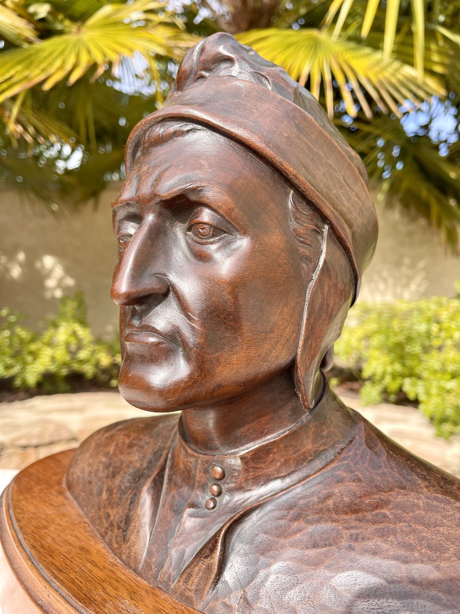 J. CHARTRON - Buste de Dante -photo-4