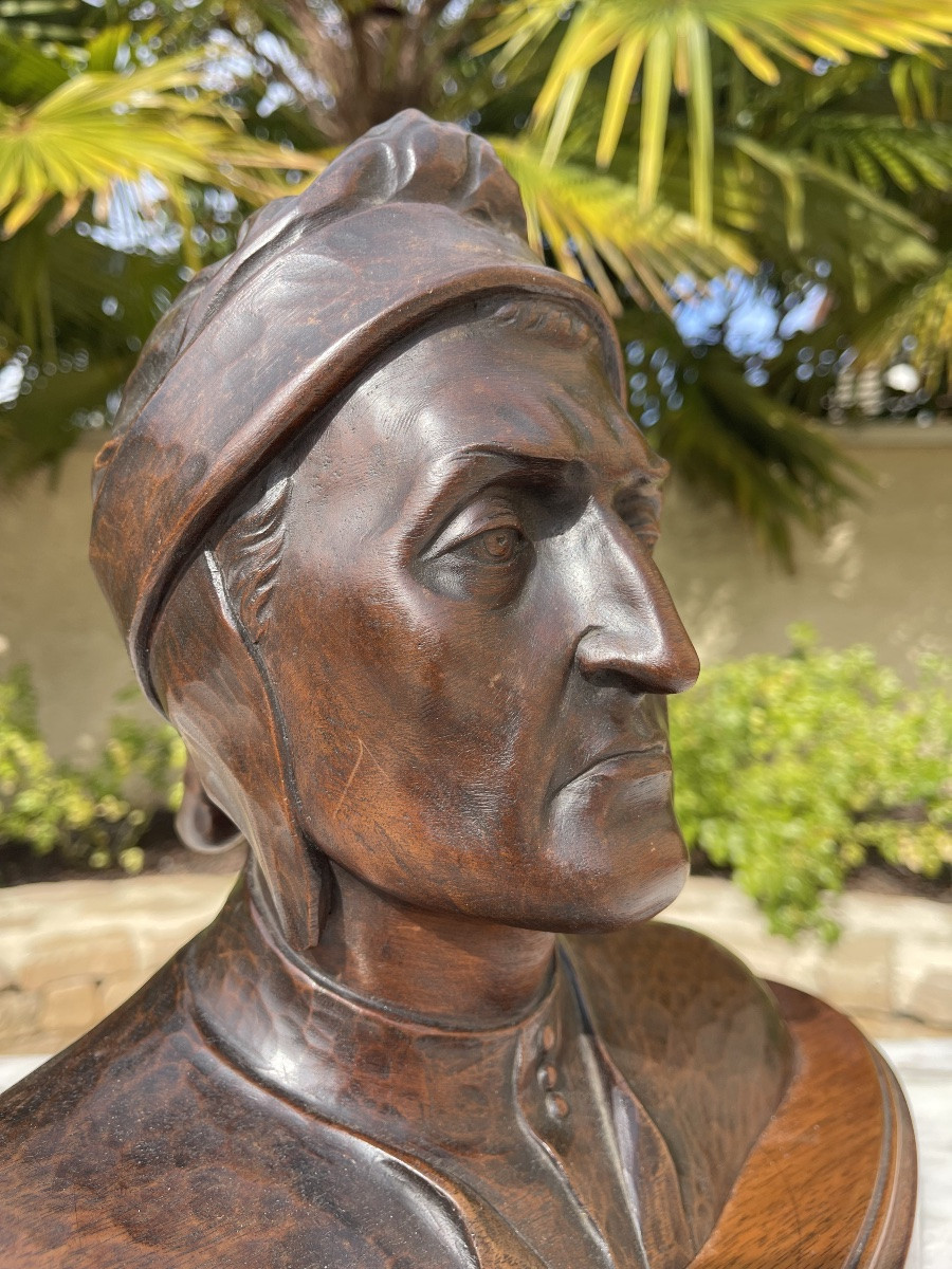 J. CHARTRON - Buste de Dante -photo-2