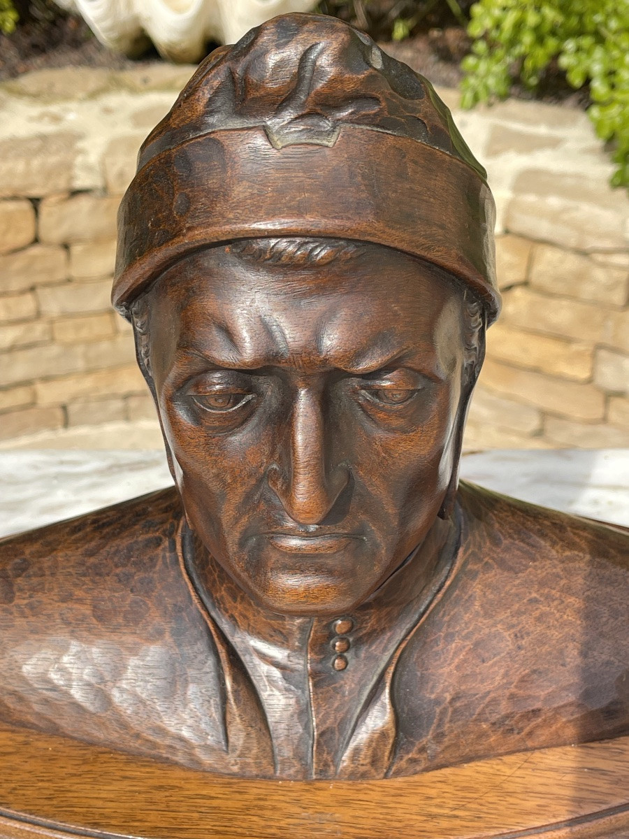 J. CHARTRON - Buste de Dante -photo-4