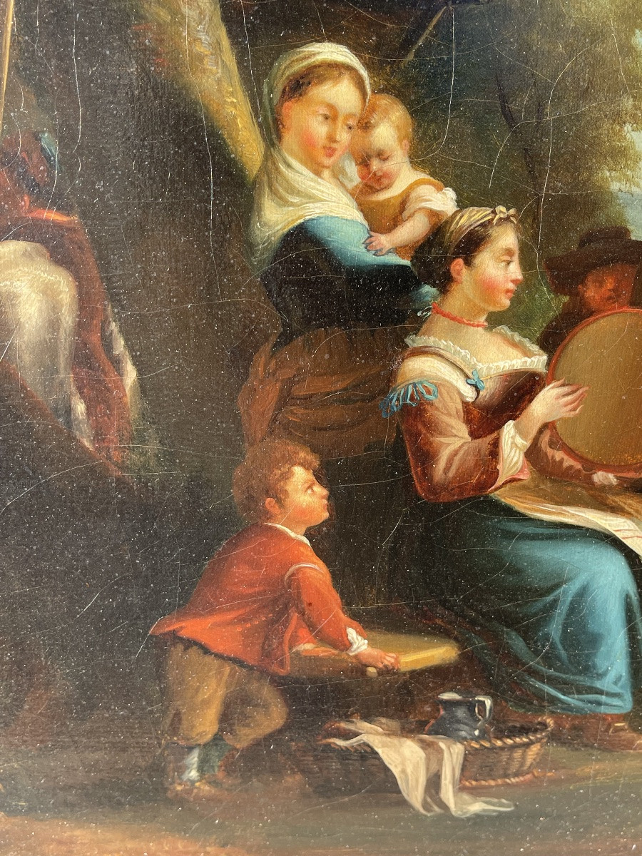 Painting, Oil On Canvas, Festive Scene-photo-4