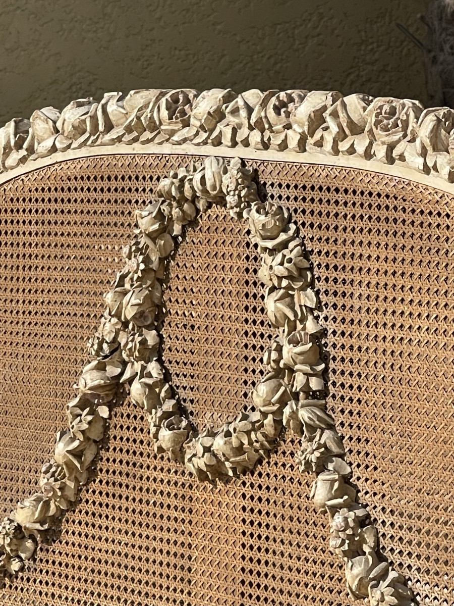 Lit laqué Style Louis XVI-photo-2