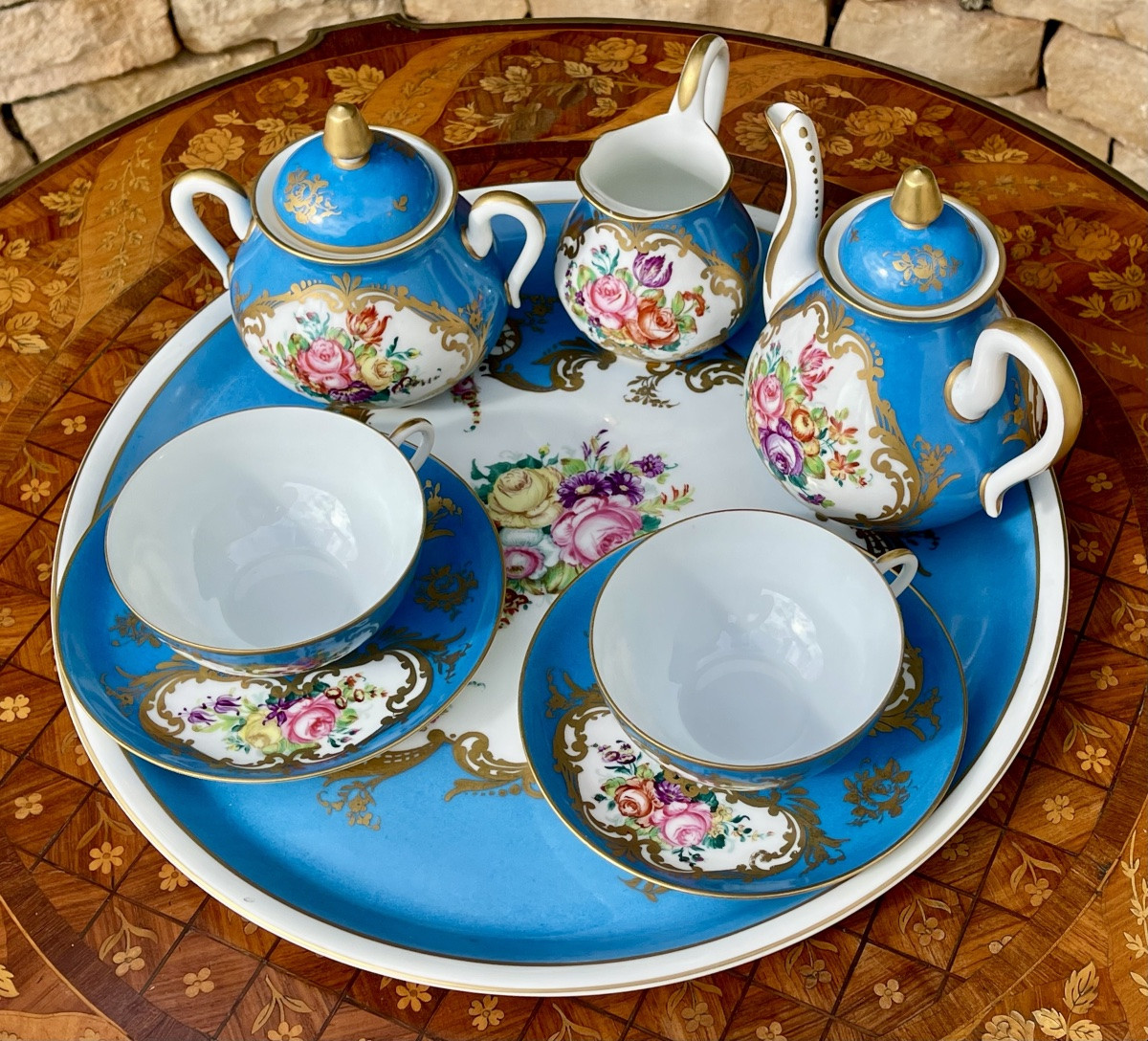 LIMOGES - Service à Thé/Café en porcelaine-photo-3