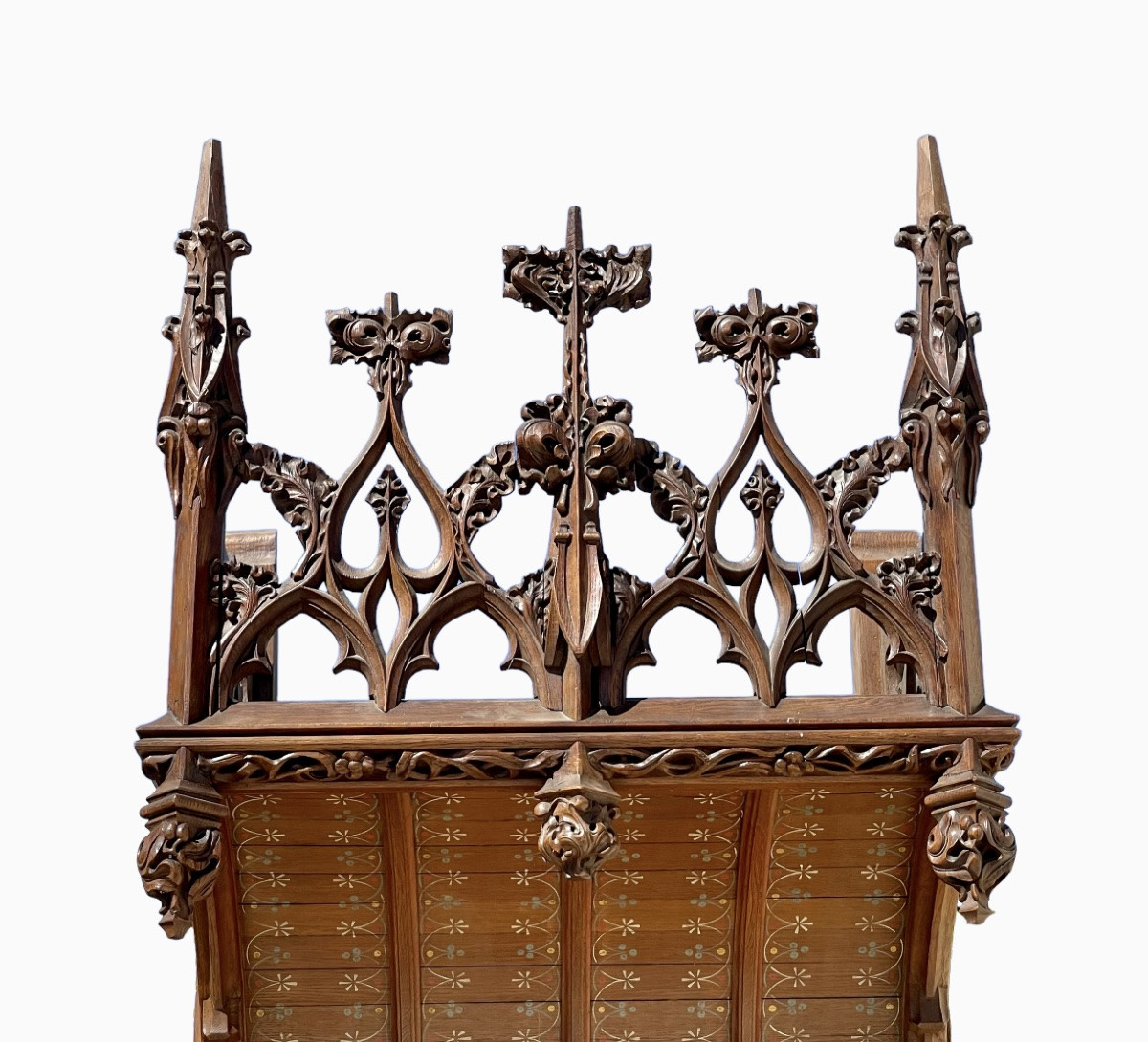 Gothic Style Throne Chair / Cathedral Chair-photo-3