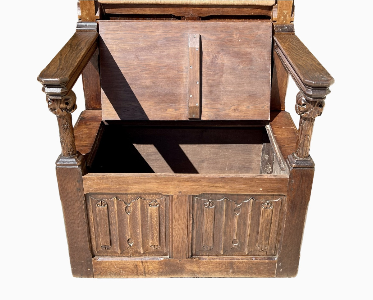 Gothic Style Throne Chair / Cathedral Chair-photo-3