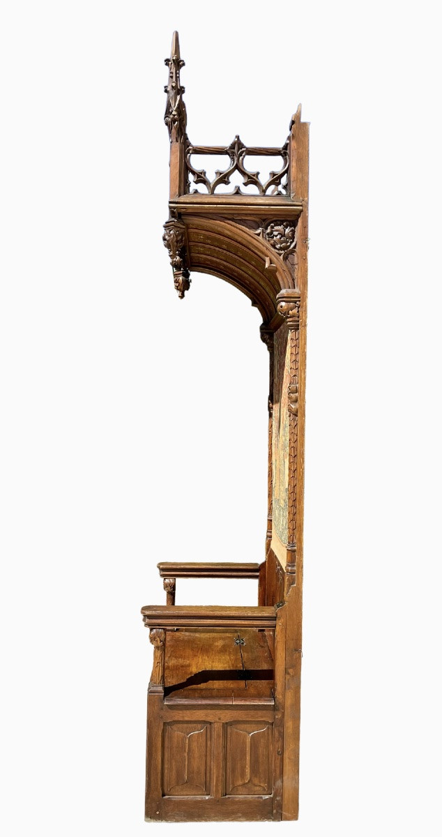 Gothic Style Throne Chair / Cathedral Chair-photo-6