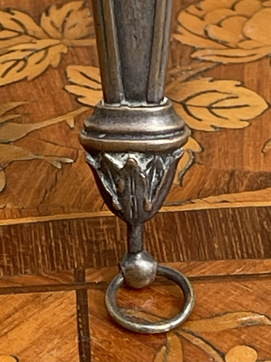 F. Barbedienne - Silver-plated Bronze Hand Mirror -photo-4