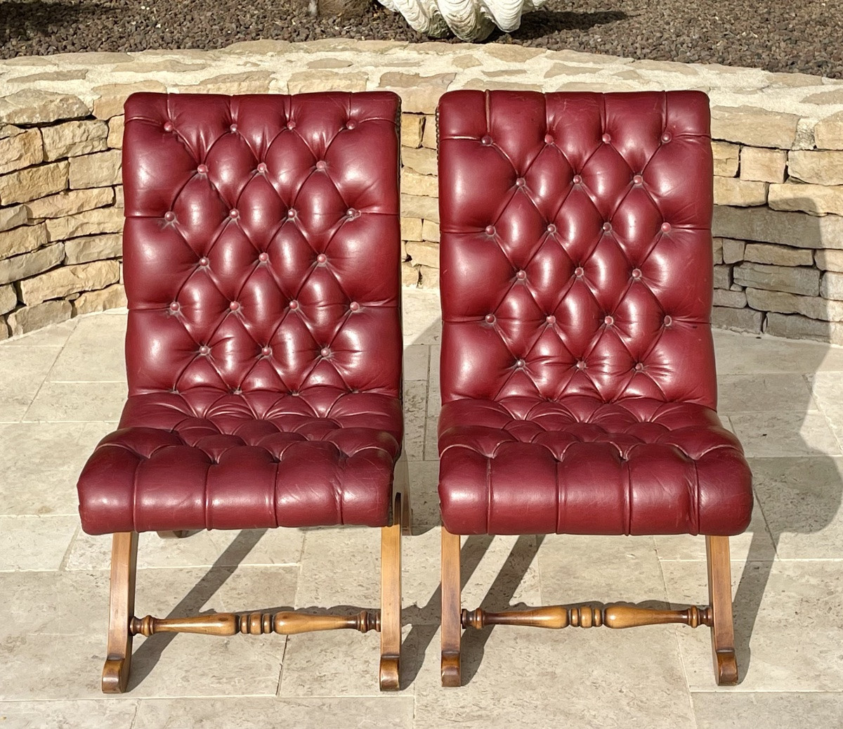 VALENTI - Paire de Chaises Pantoufles -photo-2