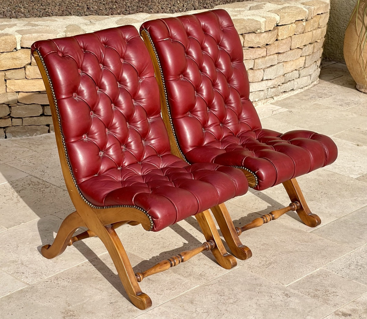 VALENTI - Paire de Chaises Pantoufles -photo-1