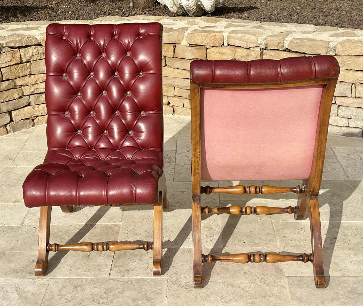 VALENTI - Paire de Chaises Pantoufles -photo-5