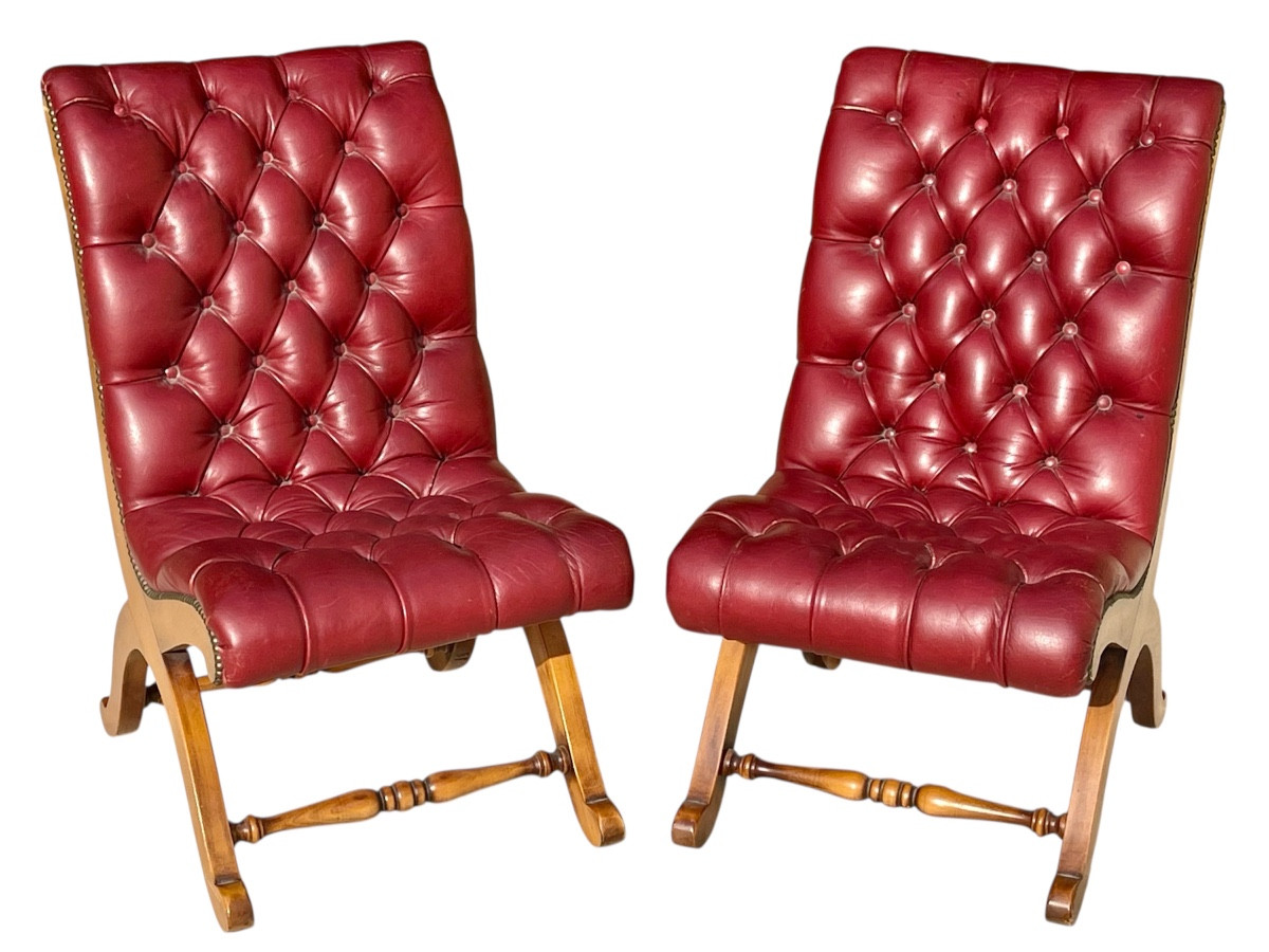 VALENTI - Paire de Chaises Pantoufles 