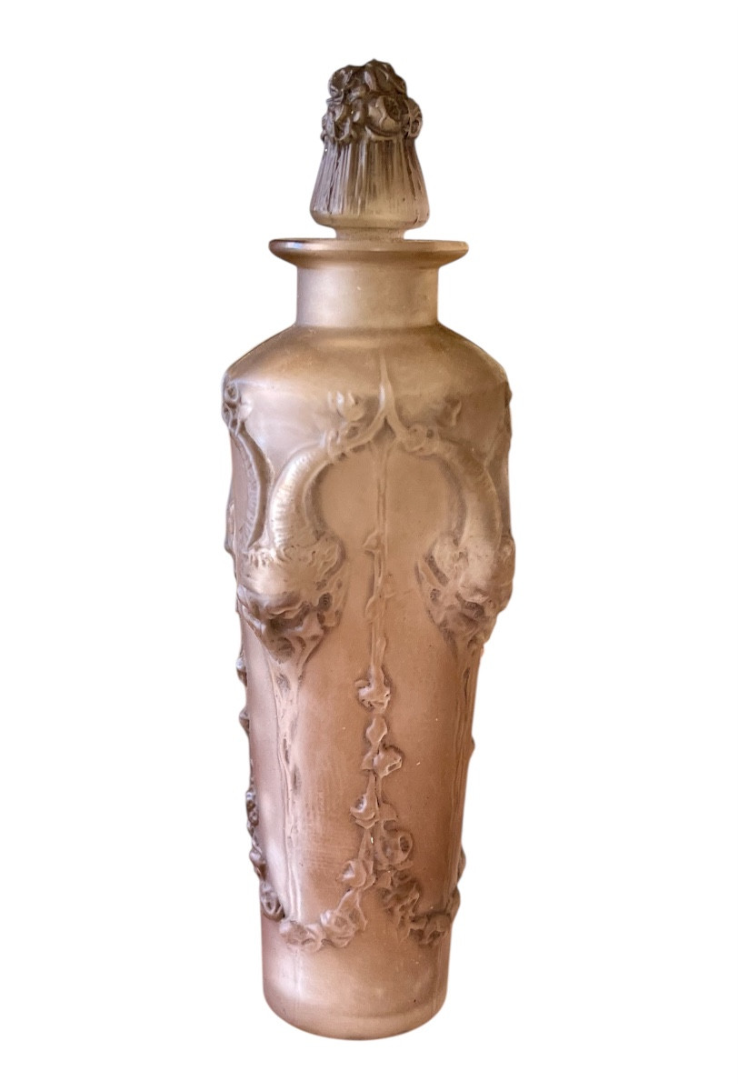 LALIQUE - Flacon Pan ou 4 Têtes de Faunes 