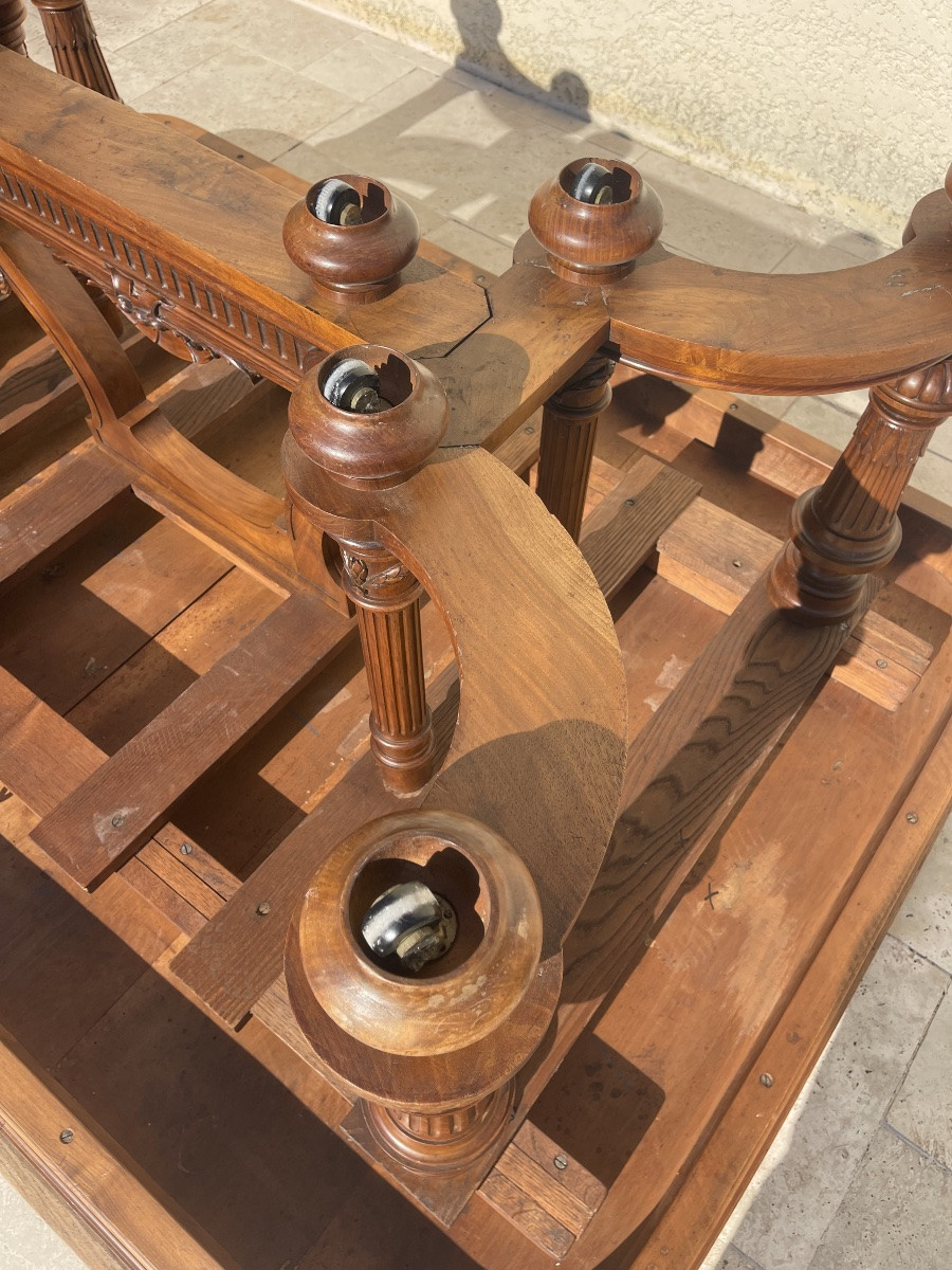Grande Table de Salle à Manger en Noyer -photo-8