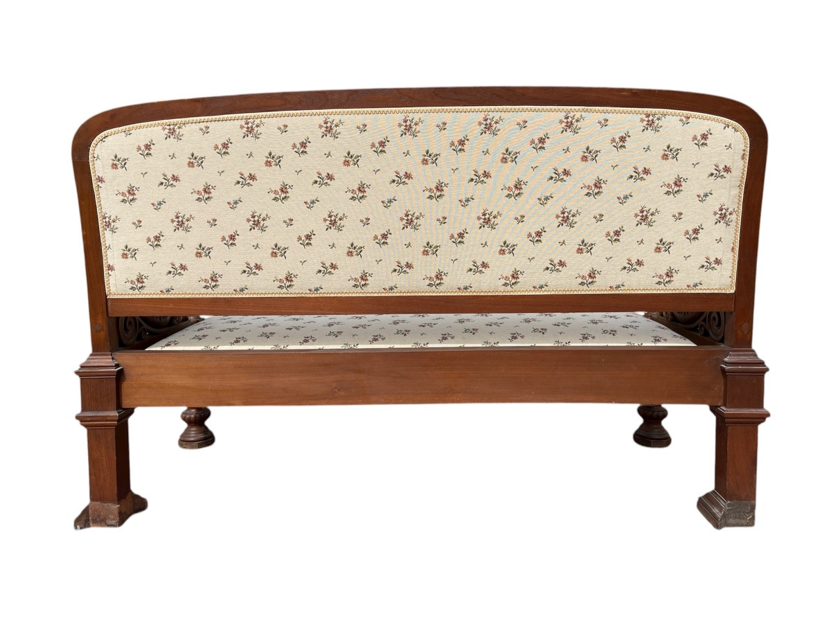 7-piece Living Room Set In Renaissance Style Walnut -photo-3