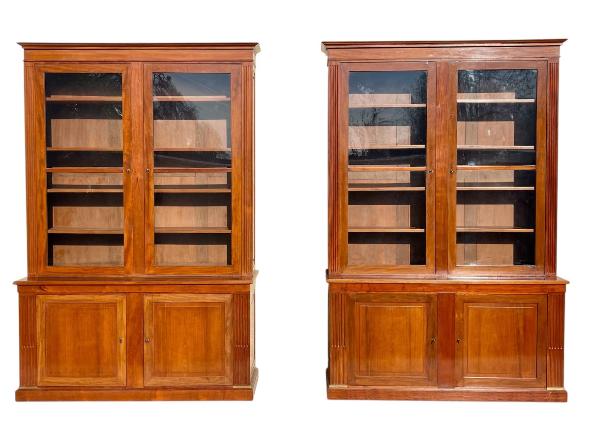 Paire de Bibliothèques Style Empire/Restauration