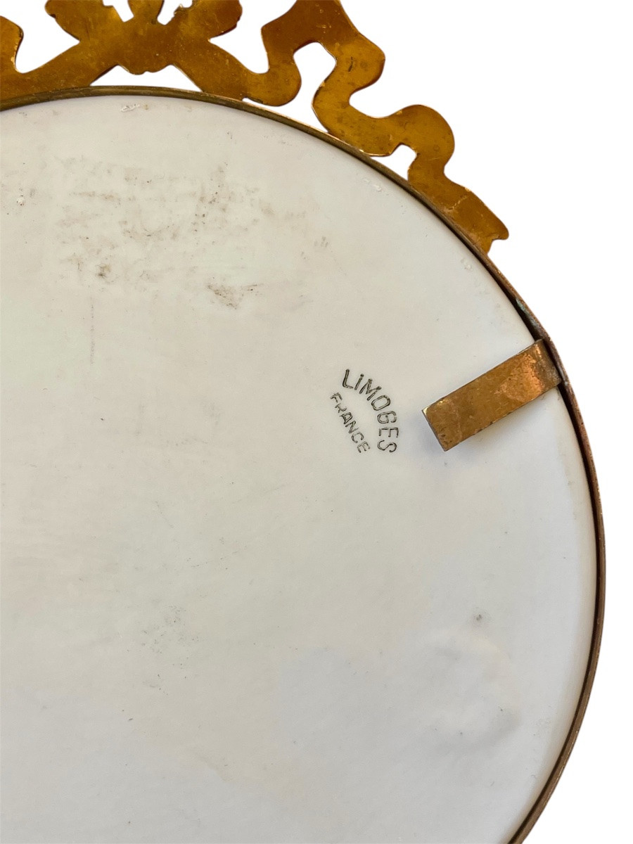 Limoges - Bouquet Of Flowers On Porcelain-photo-2