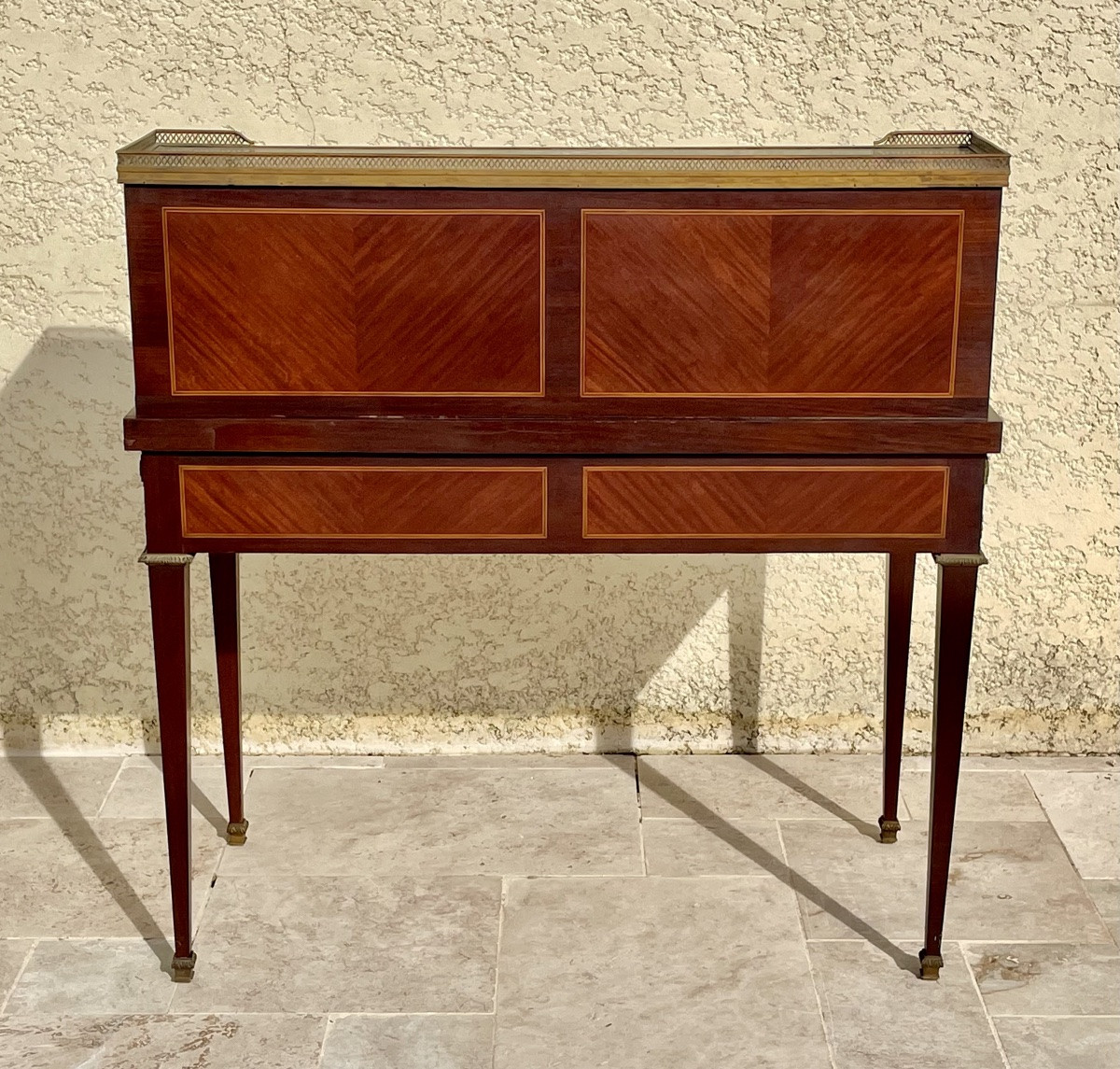 Bureau / Bonheur du jour en Marqueterie Style Louis XVI-photo-8