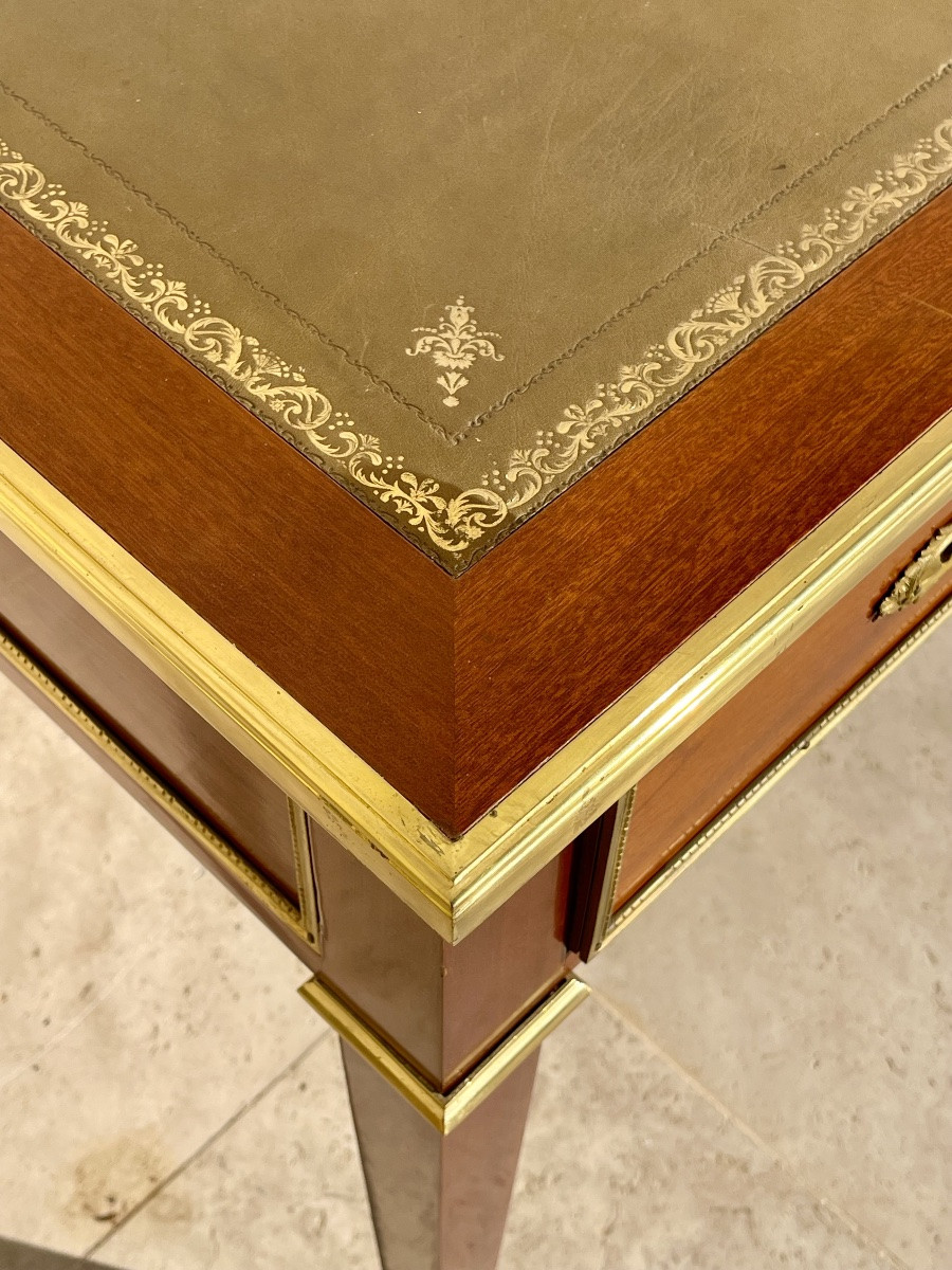 Bureau Plat de Milieu de Style Louis XVI-photo-3