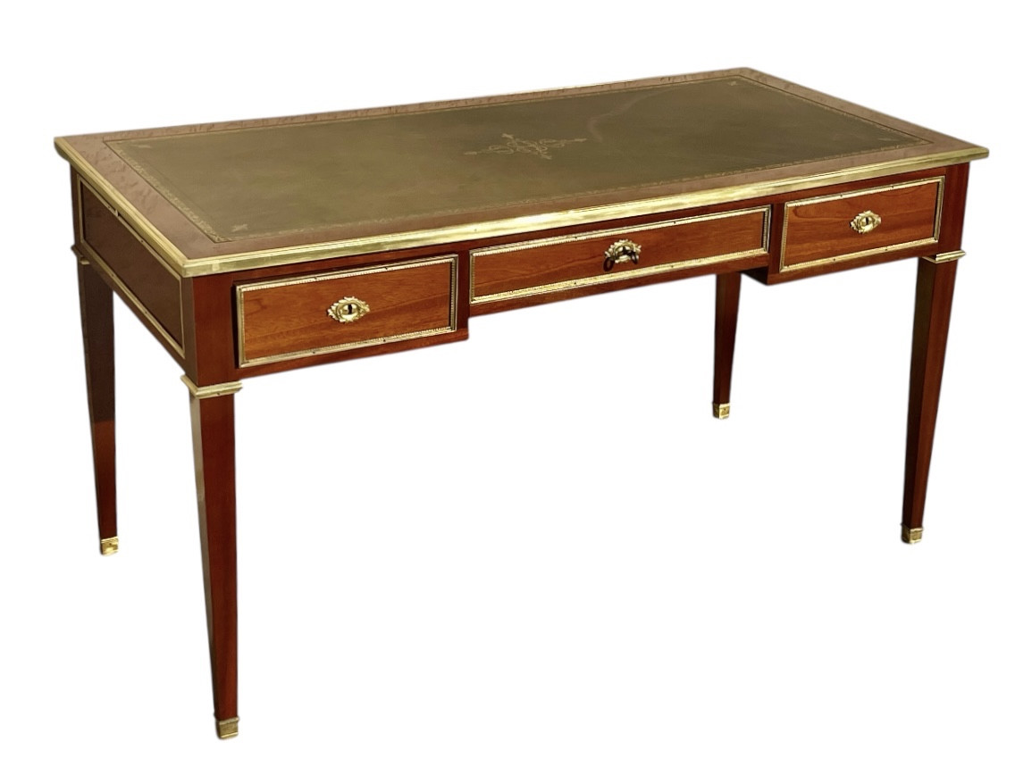 Bureau Plat de Milieu de Style Louis XVI