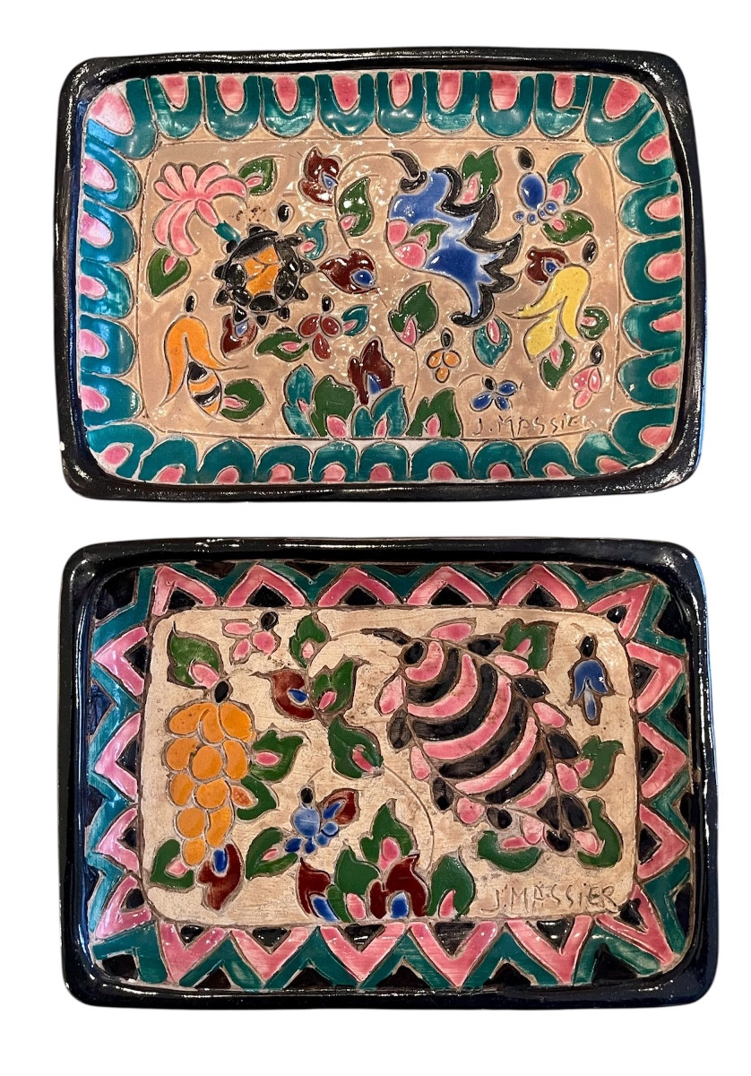 J. MASSIER - Paire de Vides-poches Vallauris