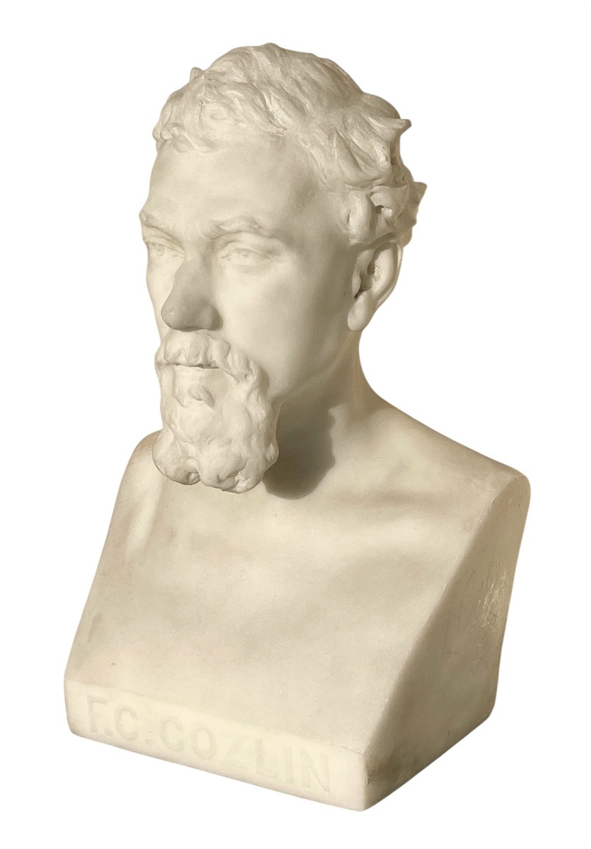 J. COZLIN - Marbre, Portrait de Joseph Hugues FABISCH-photo-2