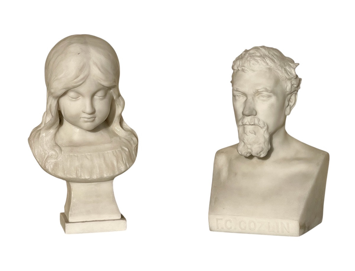 J. COZLIN - Marbre, Portrait de Joseph Hugues FABISCH-photo-7